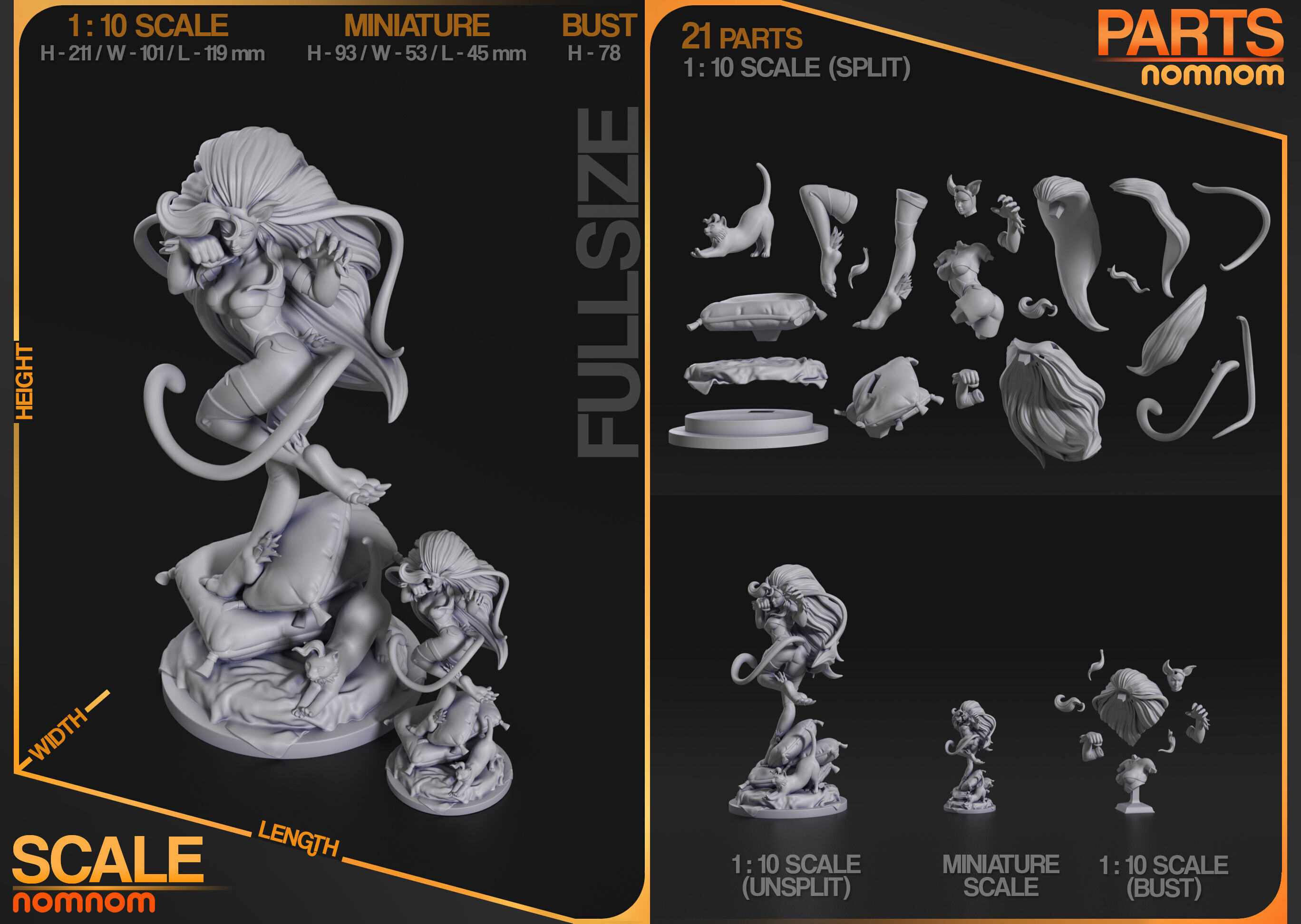 Felicia Rosemary - Dark Stalkers 3D print model_3