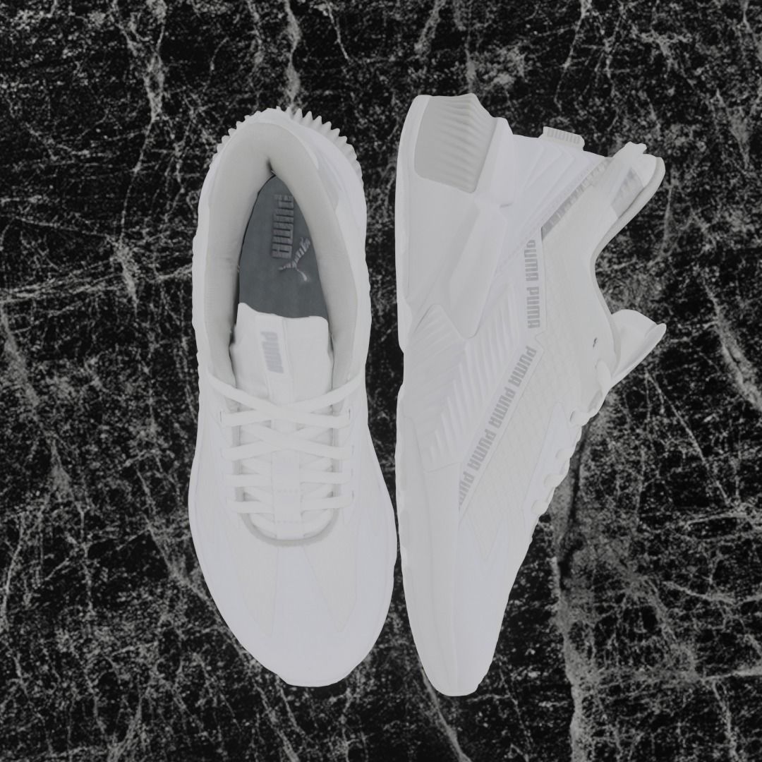Puma 3D Shoes - White Low-poly 3D model_2