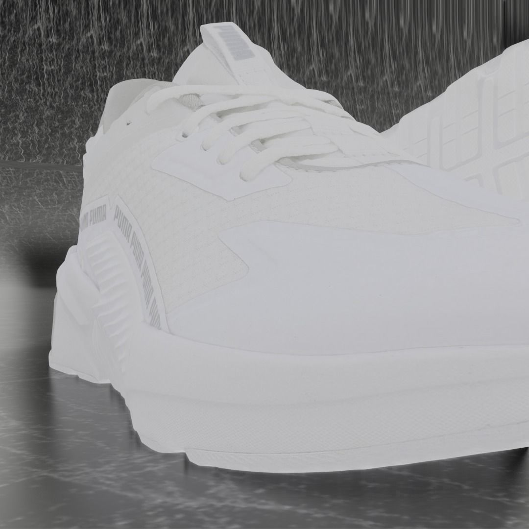 Puma 3D Shoes - White Low-poly 3D model_8