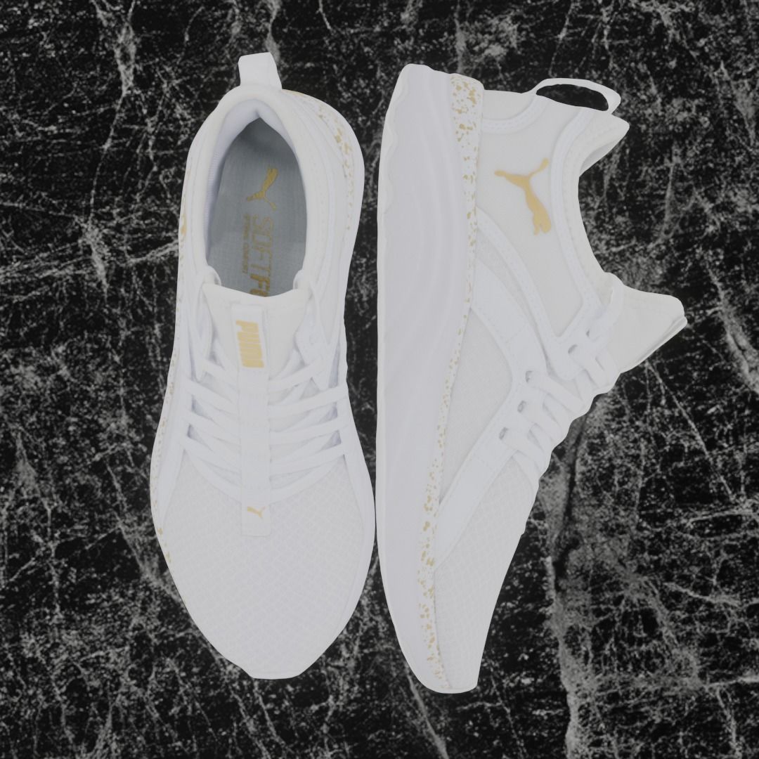 Puma 3D Shoes - White - Soft Ride Low-poly 3D model_2