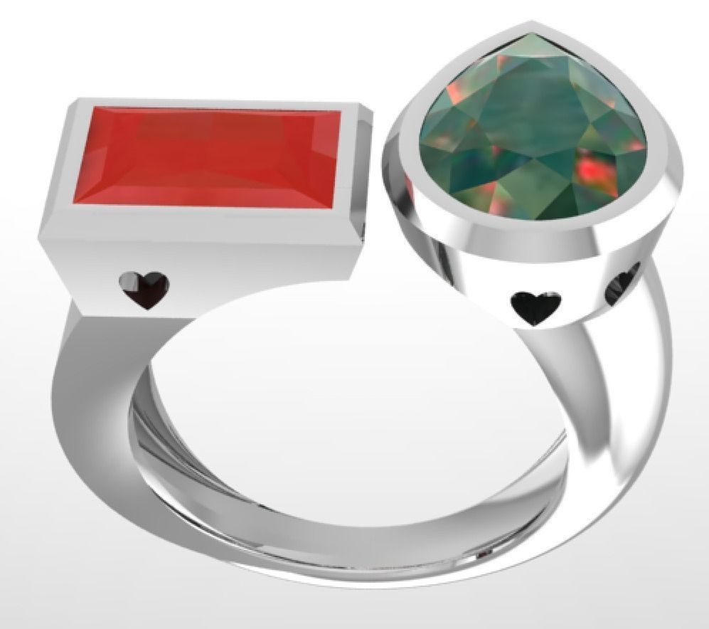 woman-ring-2 3D print model_4