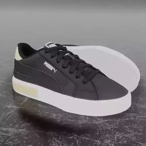 Puma 3D Shoes - White - Black - Gold