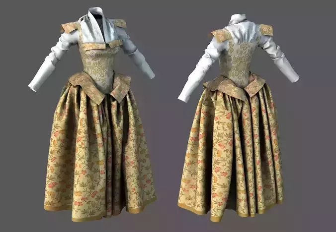 XVII CENTURY DRESS