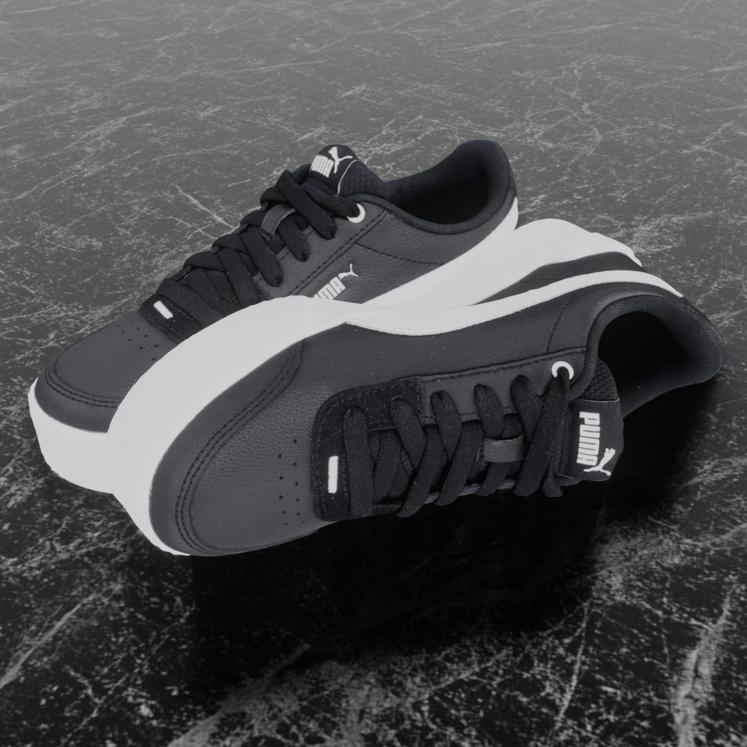 PUMA 3D SHOES - WHITE - BLACK Low-poly 3D model_1