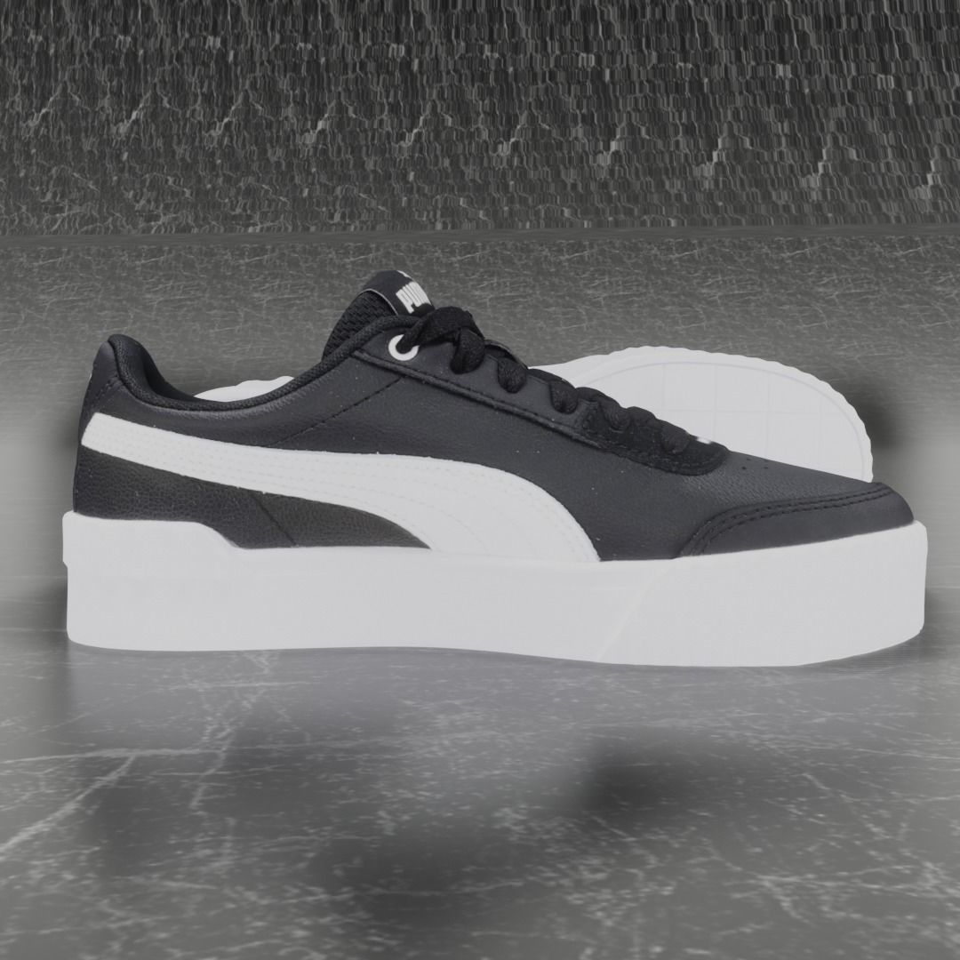 PUMA 3D SHOES - WHITE - BLACK Low-poly 3D model_4