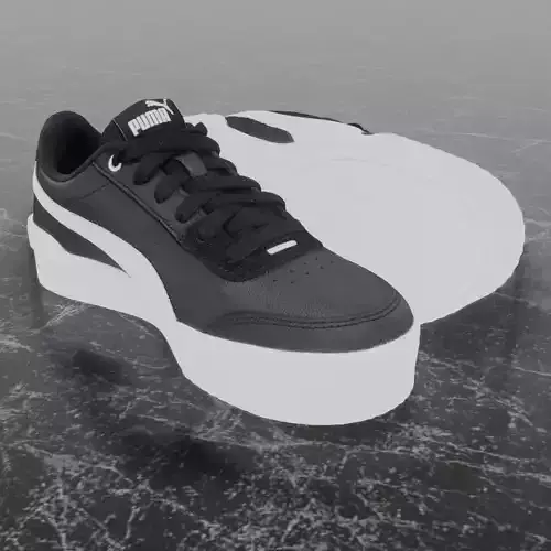 PUMA 3D SHOES - WHITE - BLACK