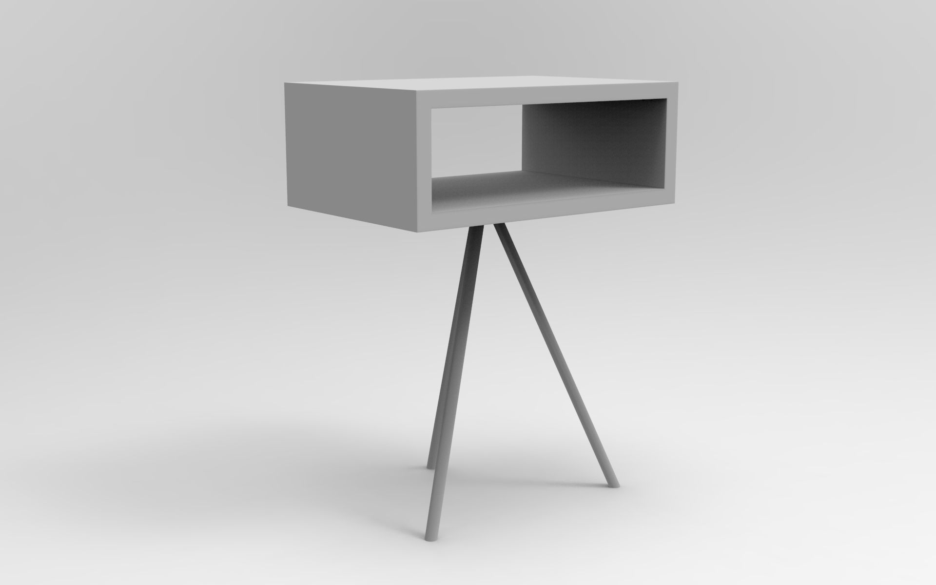 Zoya Side Table Low-poly 3D model_7