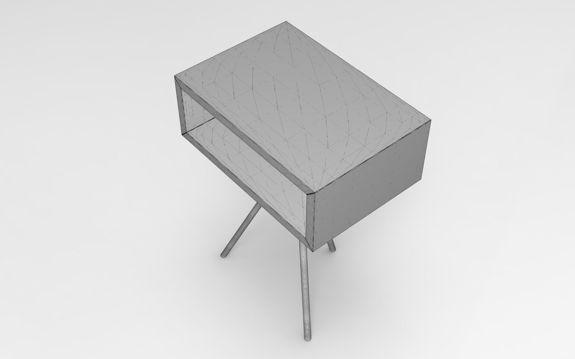 Zoya Side Table Low-poly 3D model_6