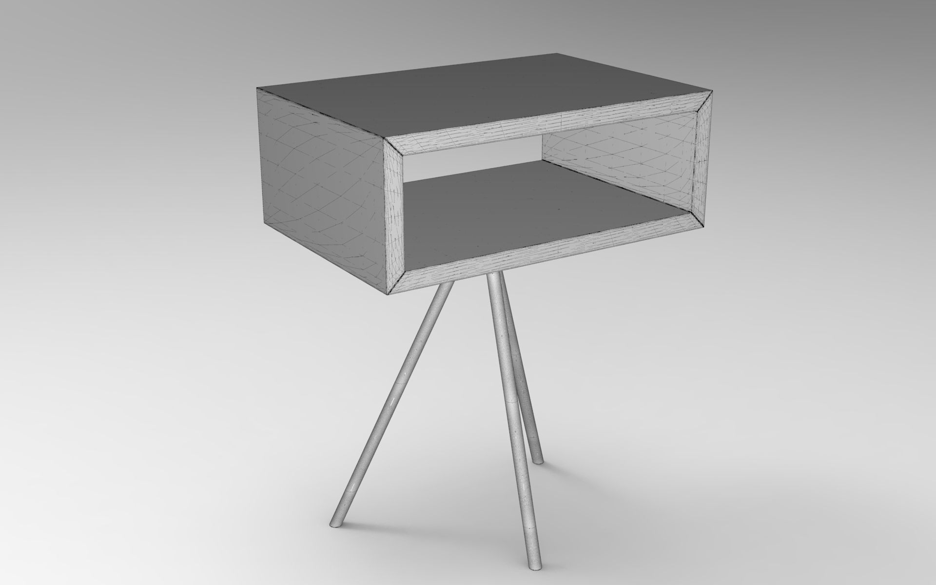Zoya Side Table Low-poly 3D model_5