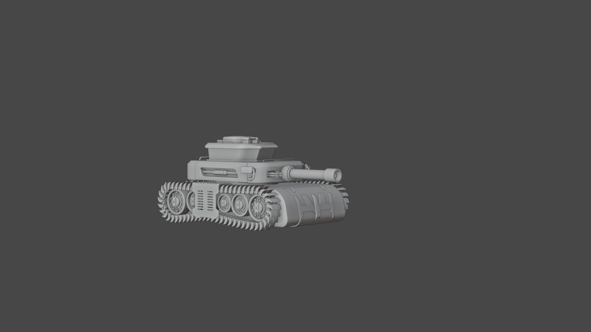 Low Poly Military Tank Game Asset Model with PBR Texture Low-poly 3D model_26