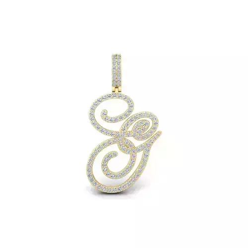 G Font Latter Pendent 3d Model and Render 3D print model