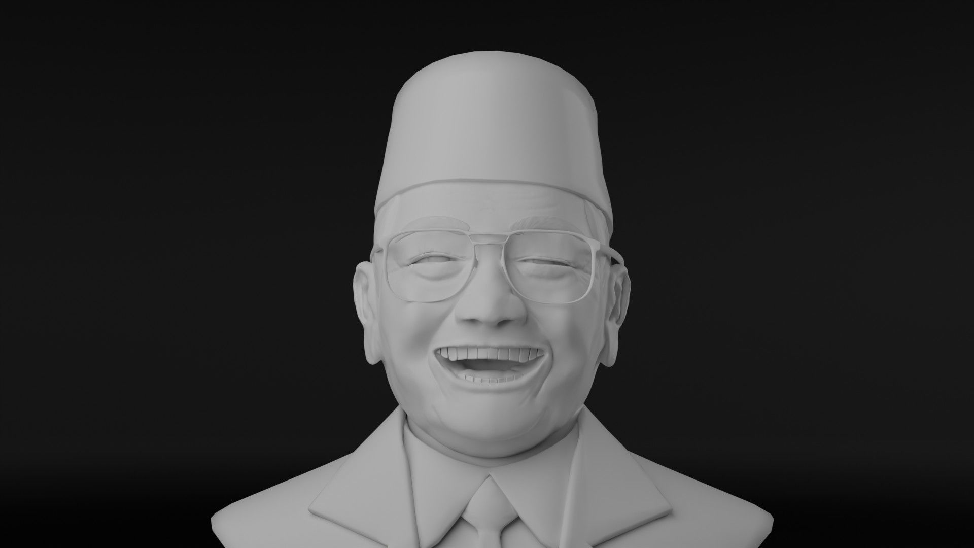 President Gus Dur 3D model_1