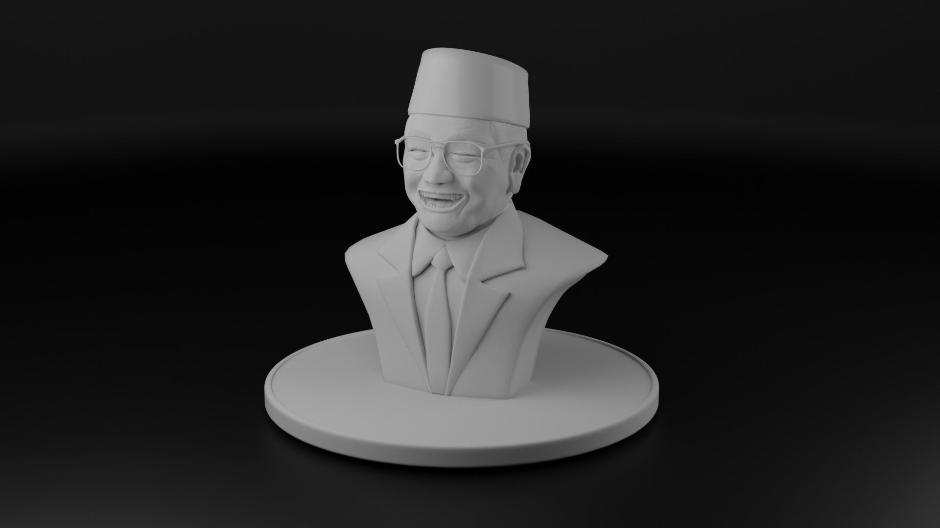 President Gus Dur 3D model_8