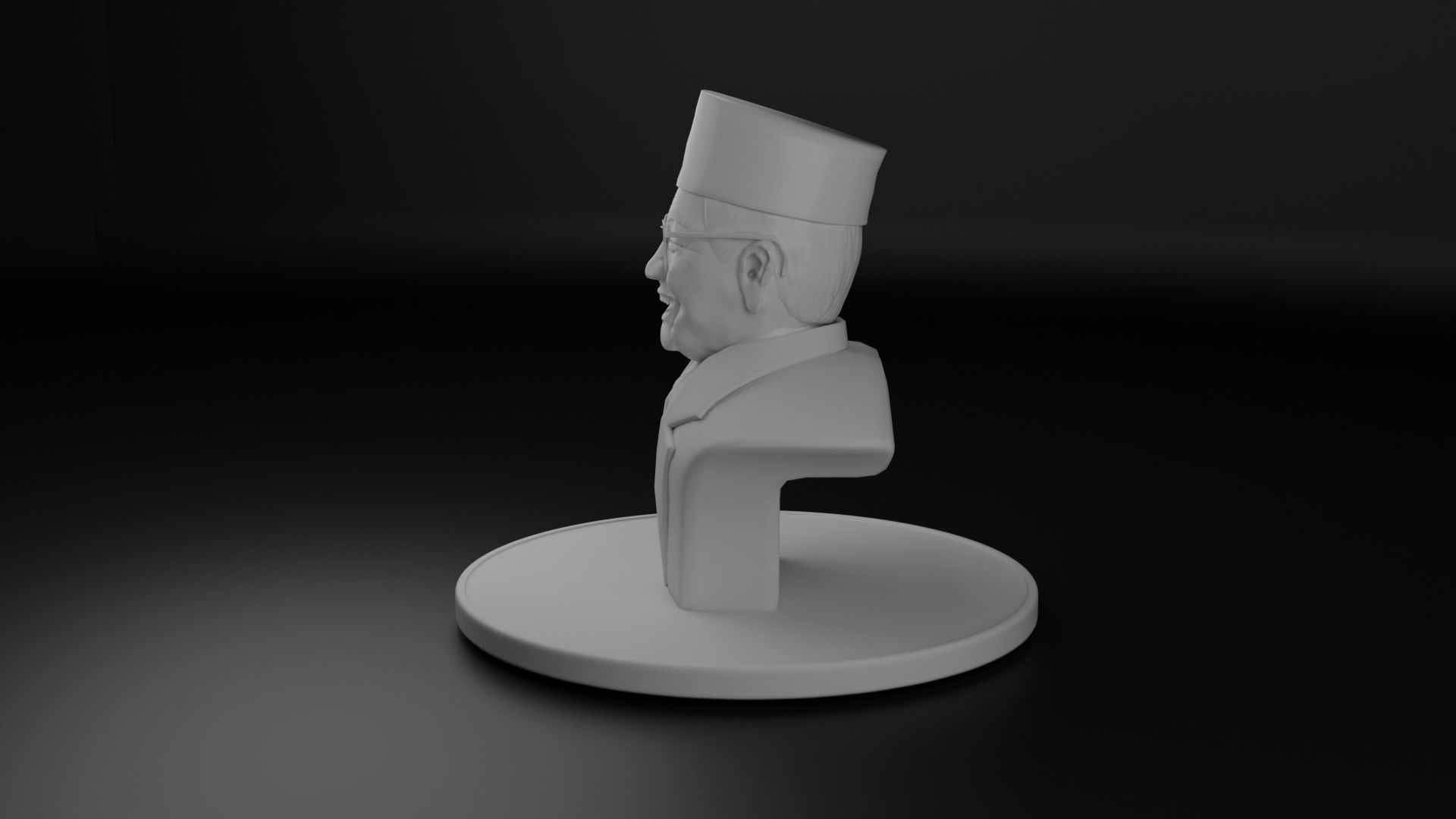 President Gus Dur 3D model_7