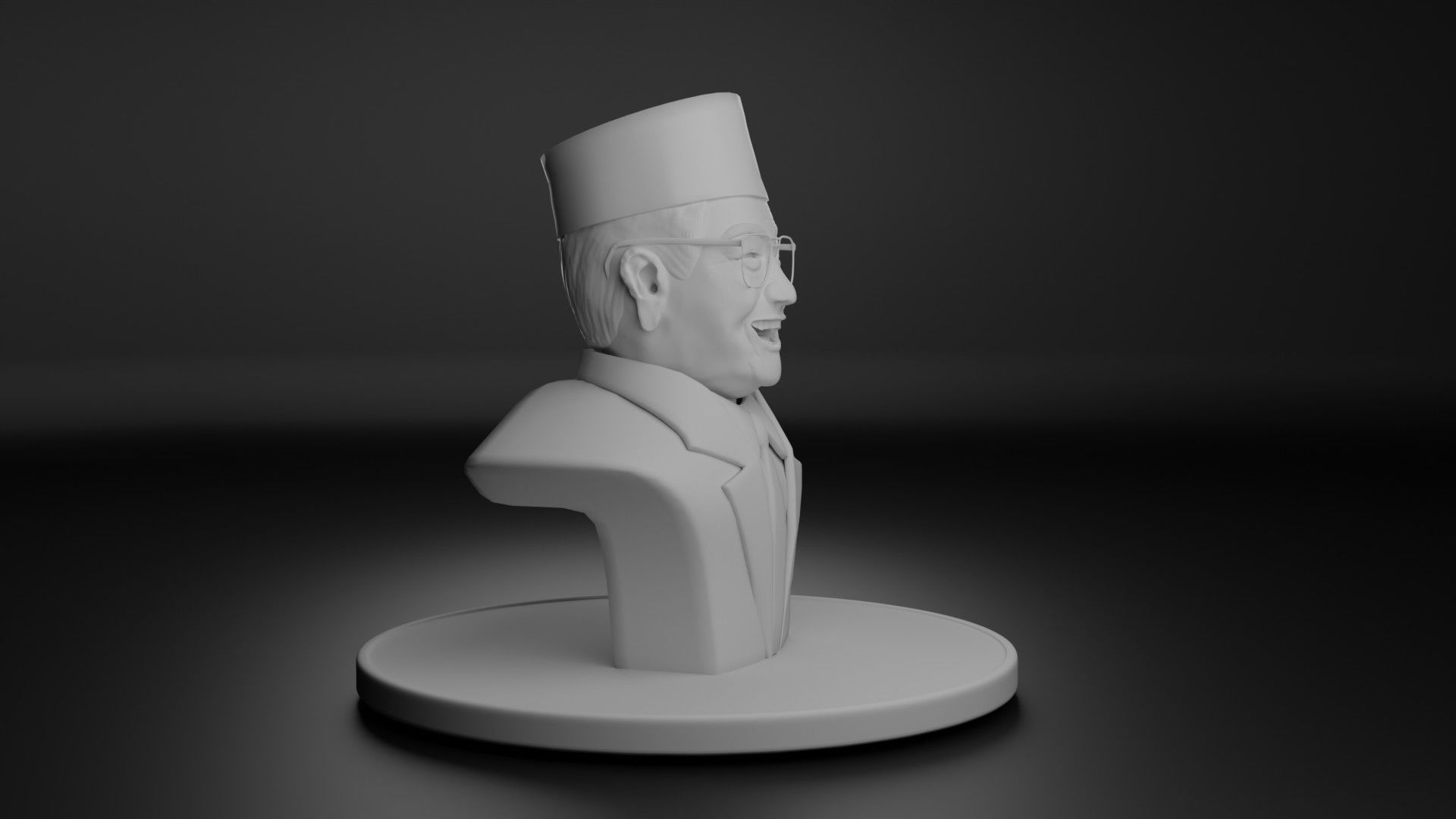 President Gus Dur 3D model_4