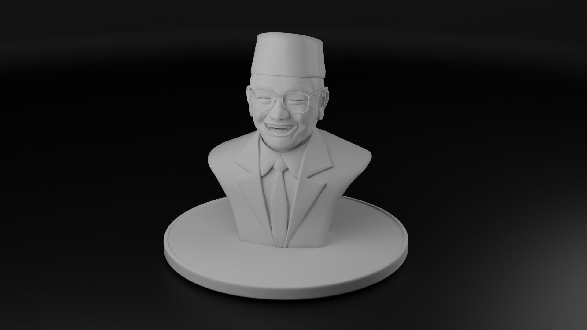 President Gus Dur 3D model_9