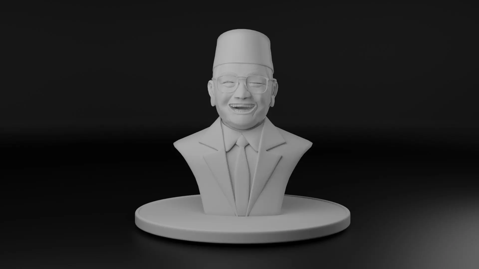 President Gus Dur 3D model_0