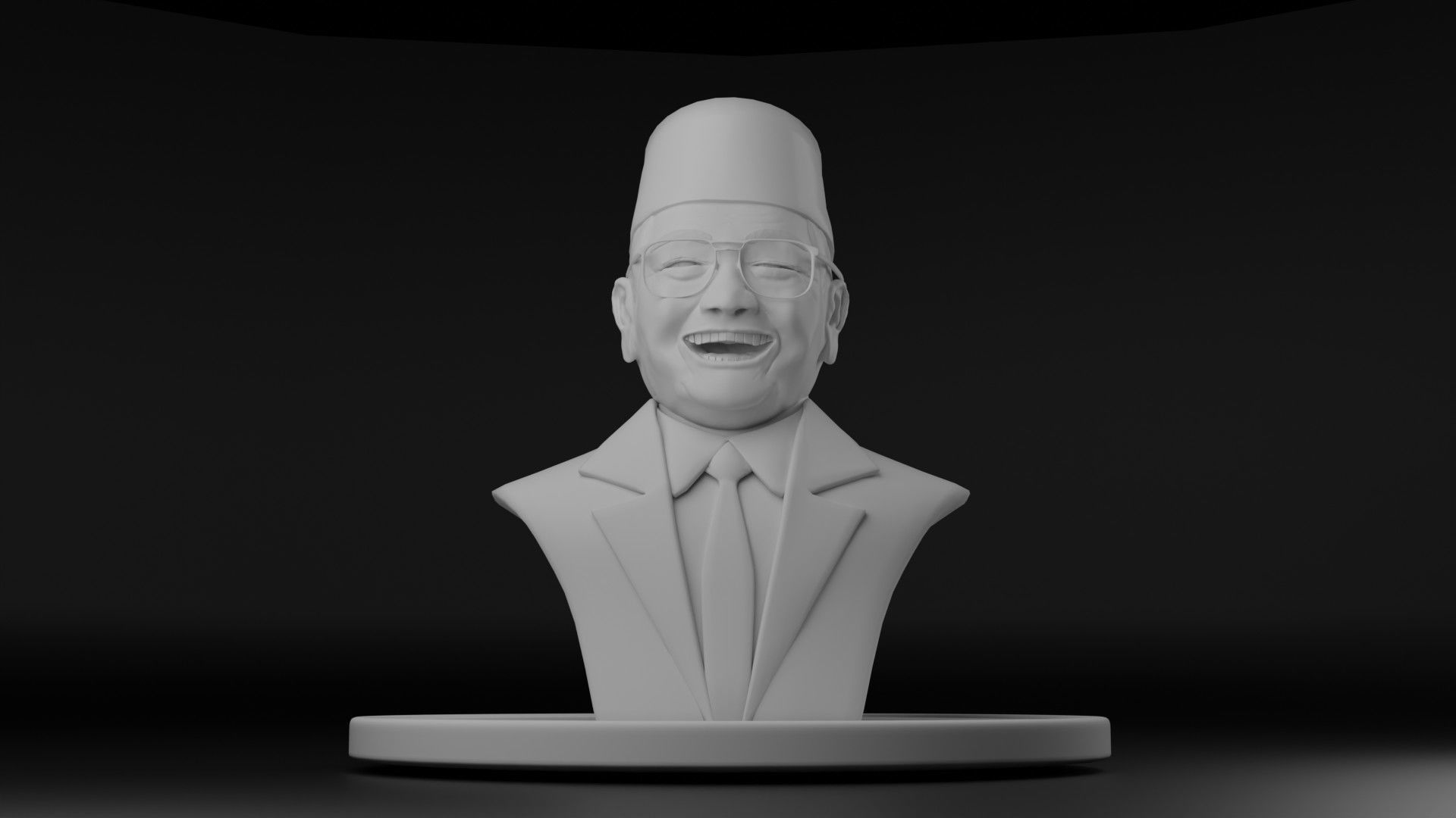 President Gus Dur 3D model_10