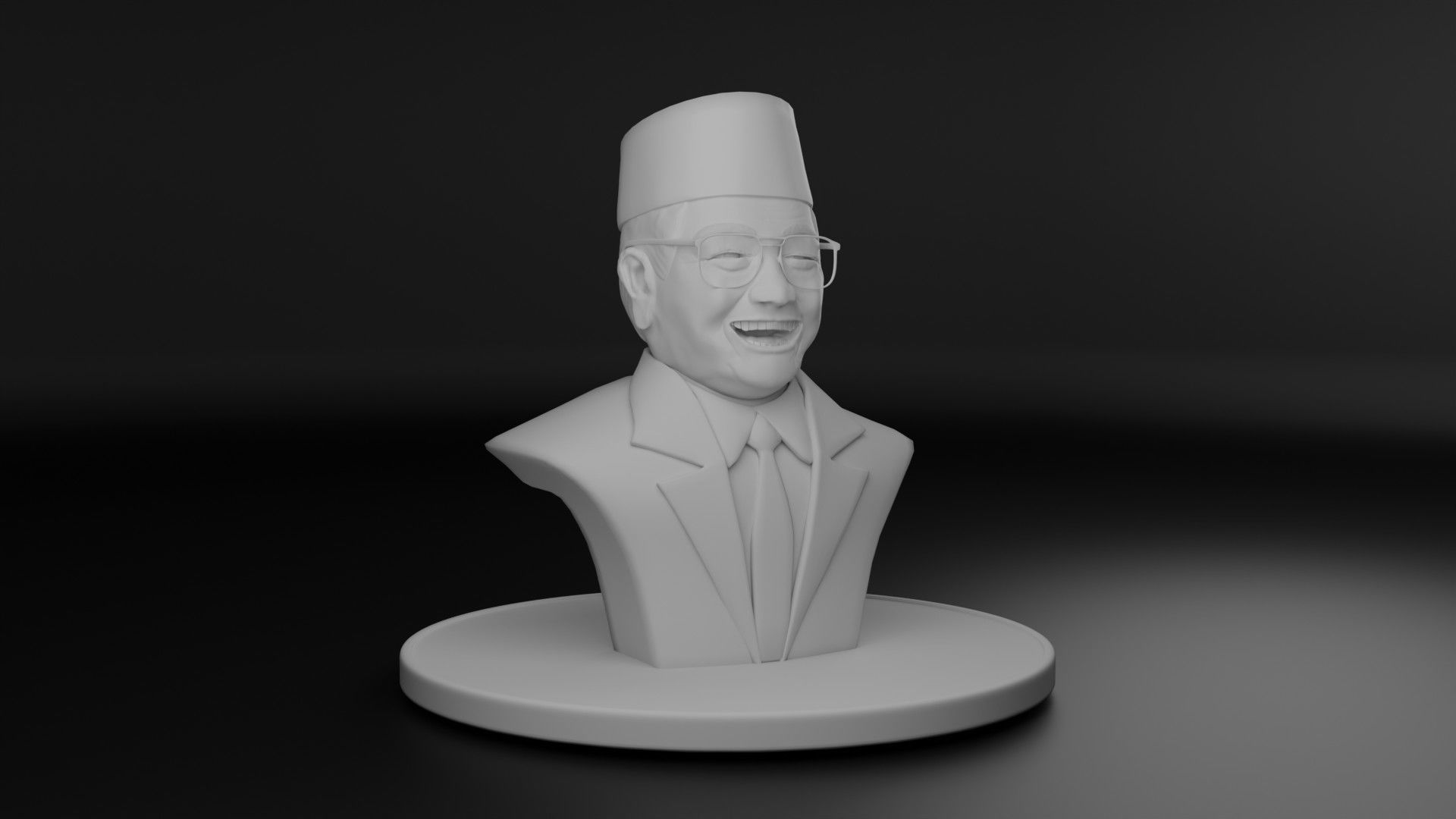 President Gus Dur 3D model_3