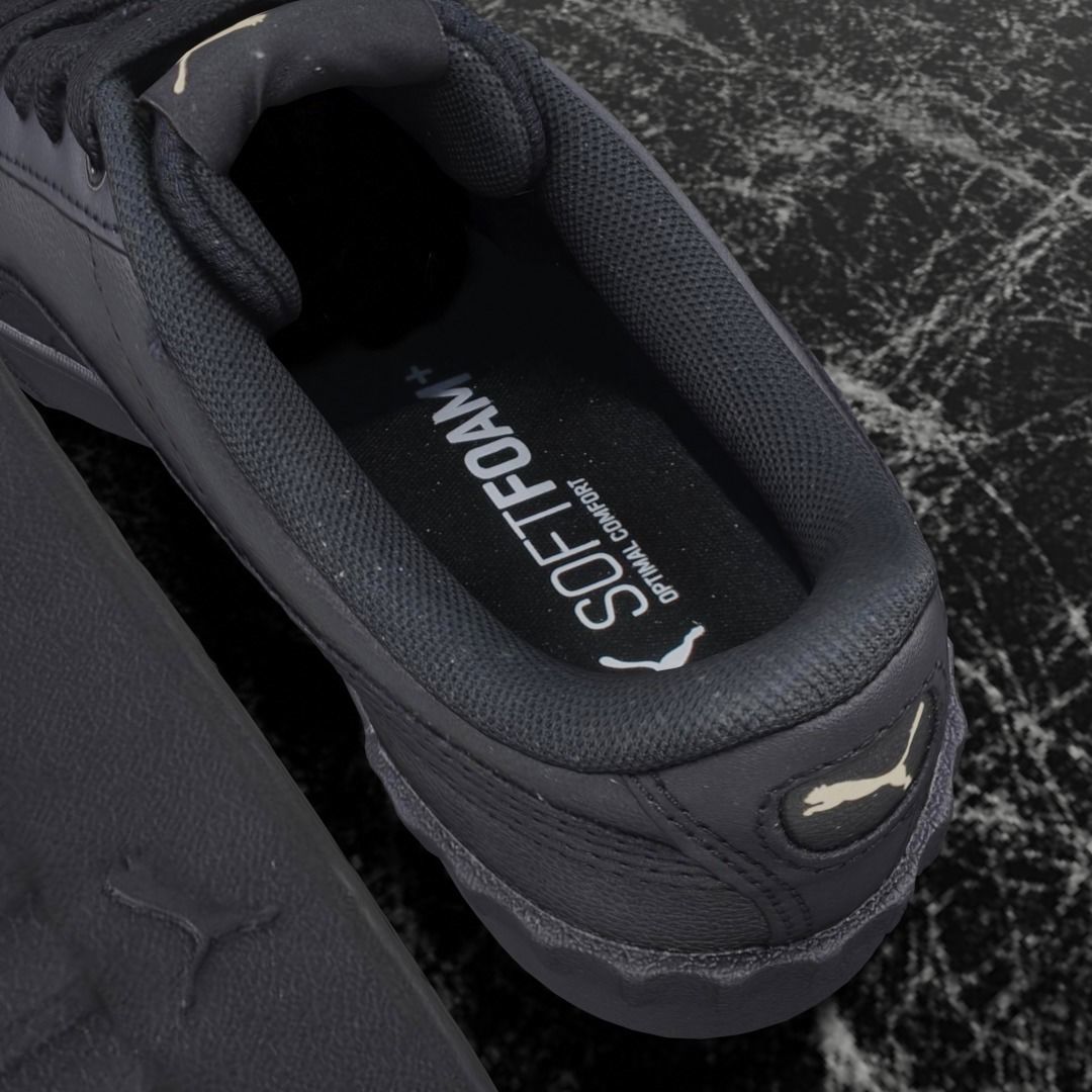 Puma 3D Shoes - Gold - Black - Soft Foam Low-poly 3D model_9