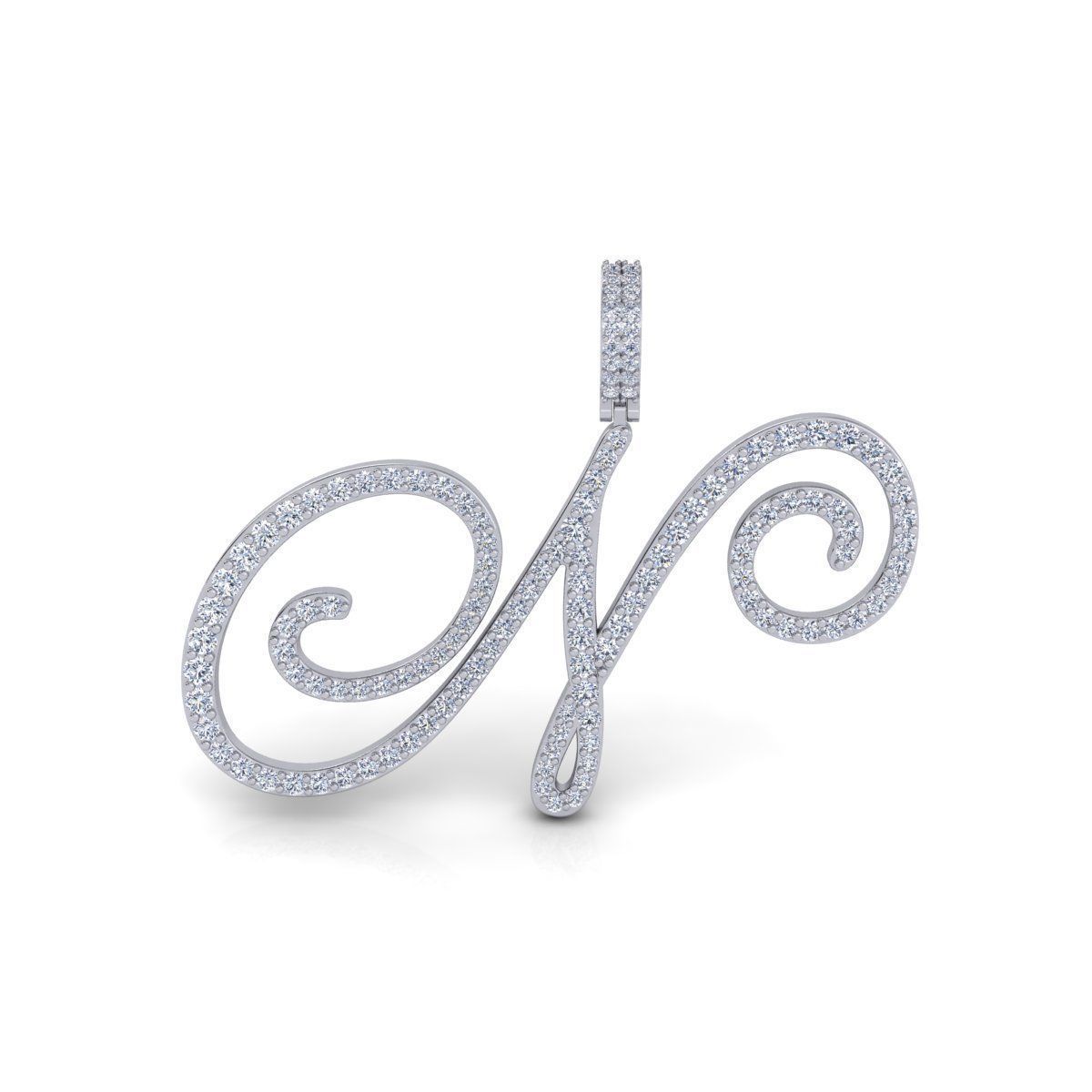 N Latter Pendent 3d Model and Render 3D print model_2