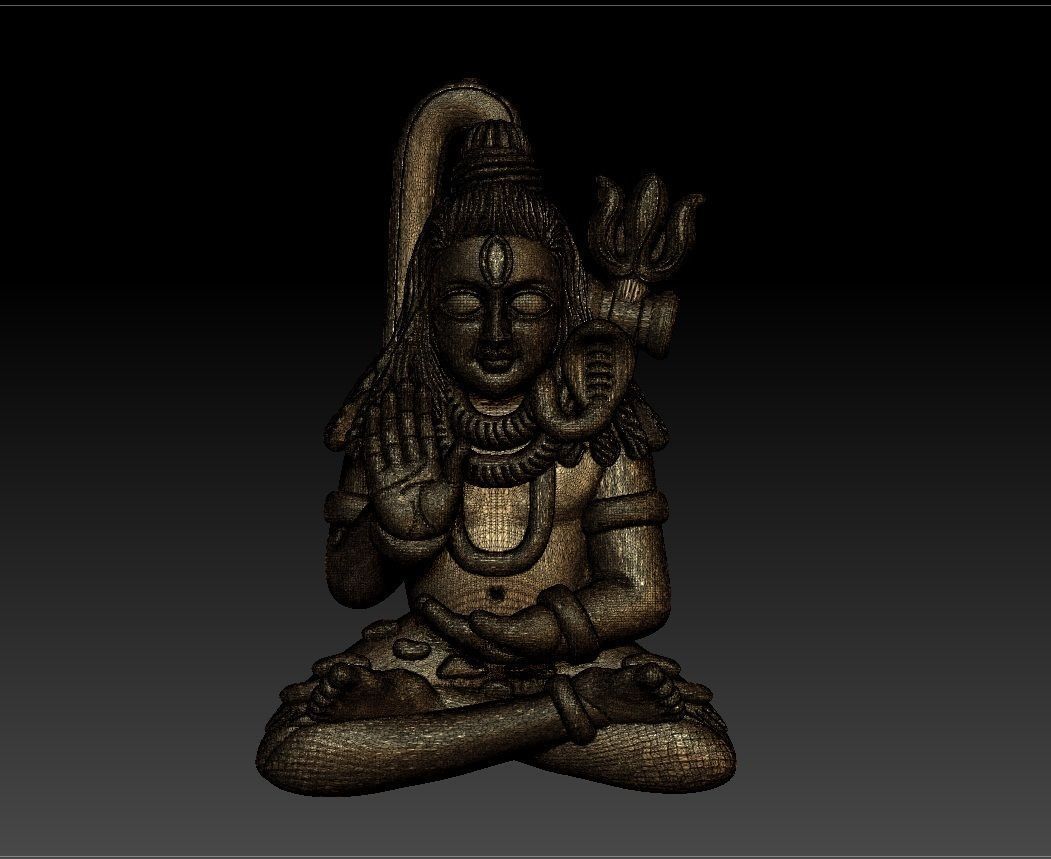LORD SIVA PENDENT 3D print model_5