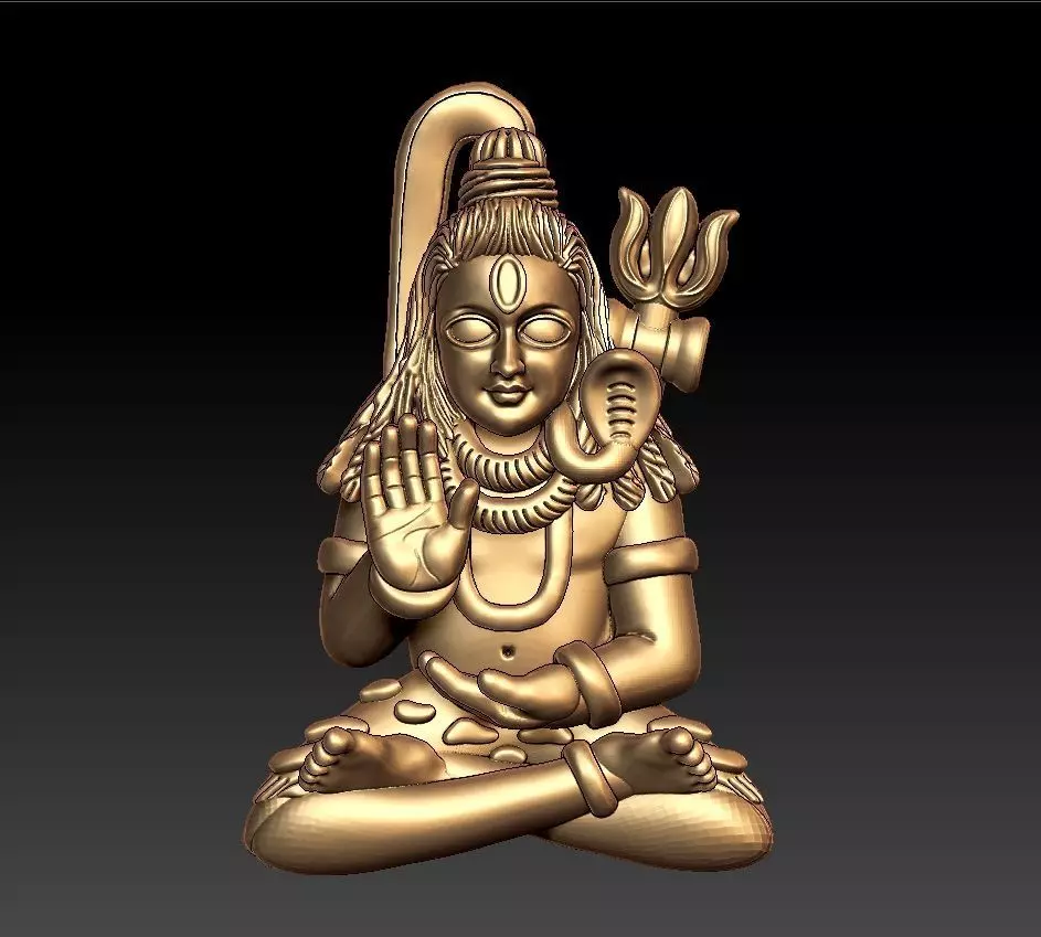 LORD SIVA PENDENT 3D print model_0