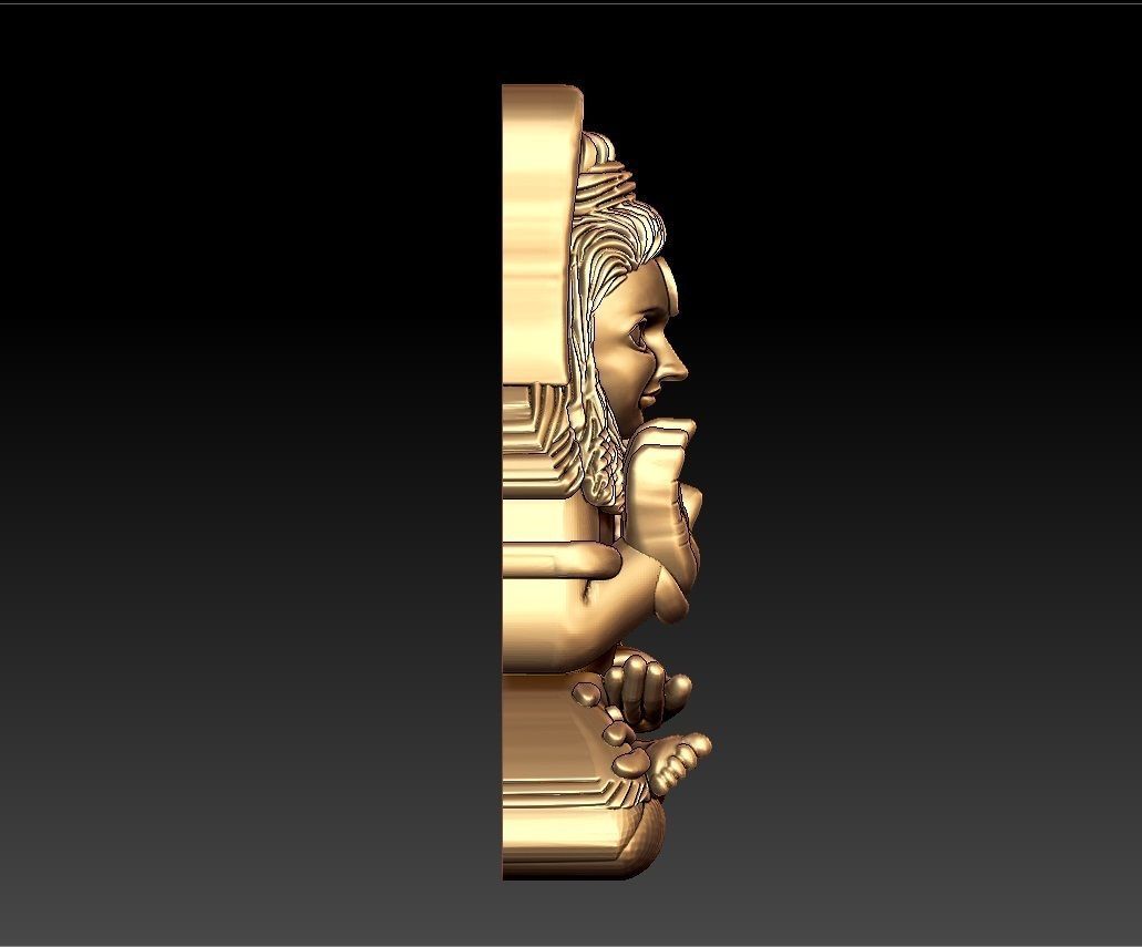 LORD SIVA PENDENT 3D print model_4