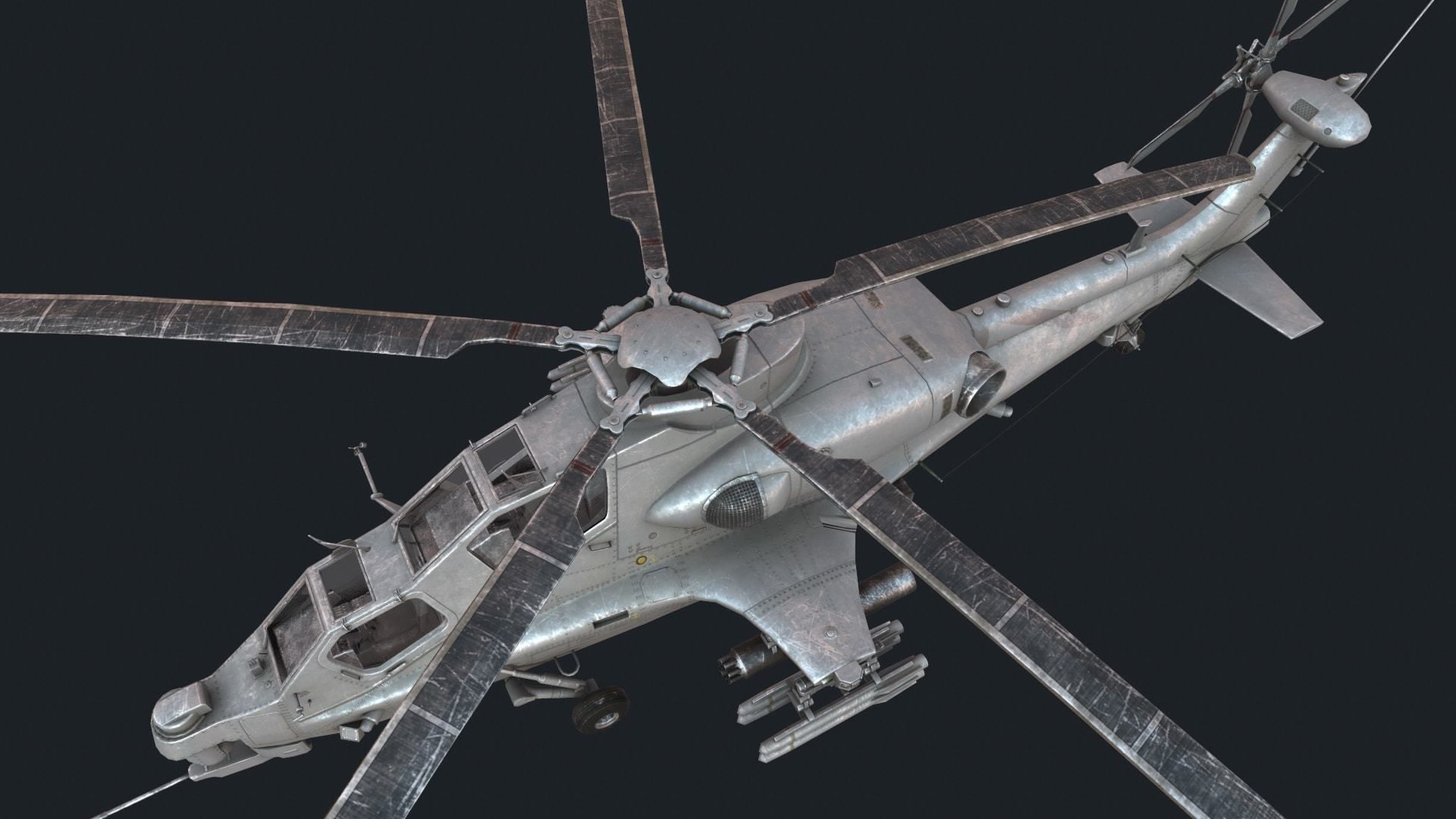 CAIC WZ-10 Low-poly 3D model_3