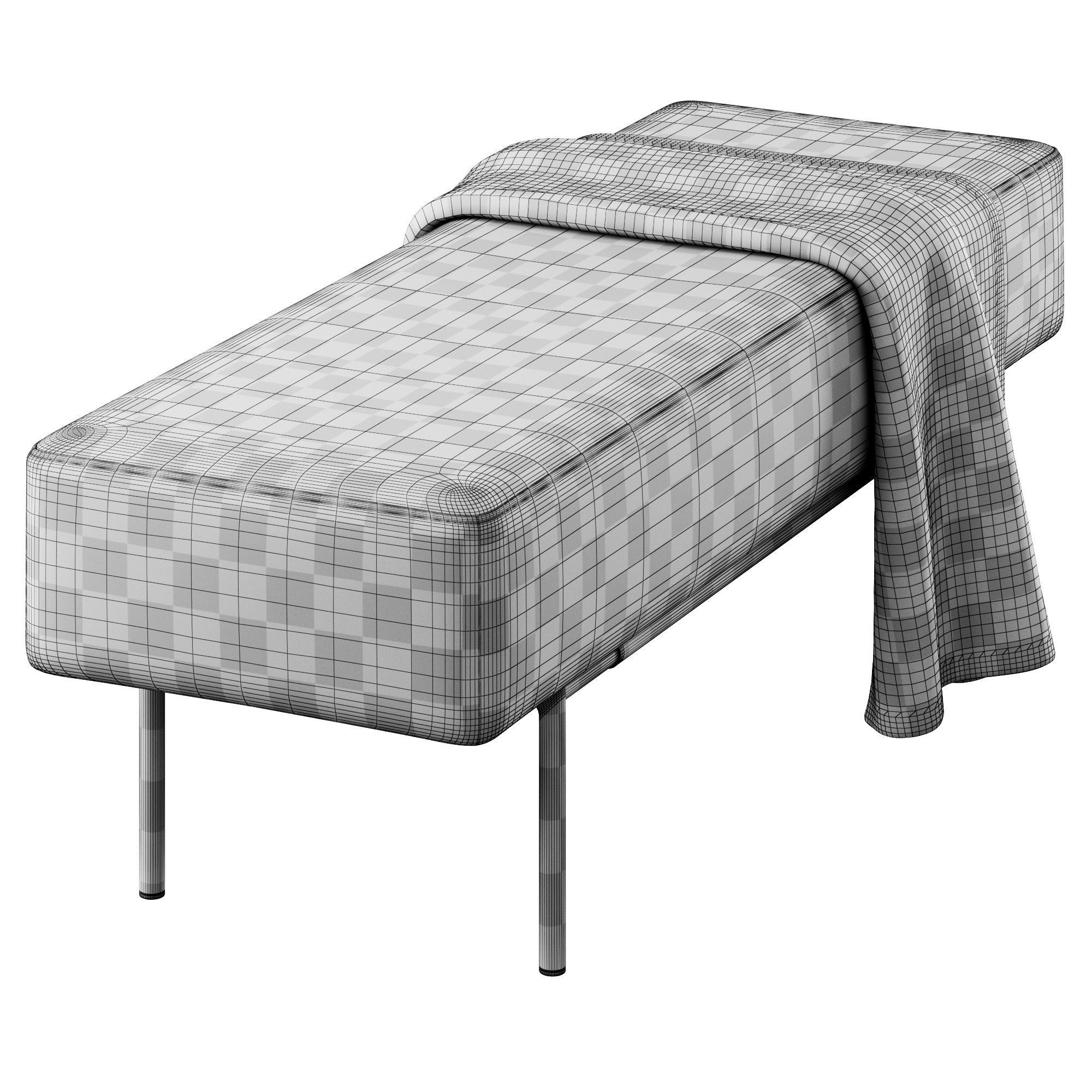 Bench by Bouclair 3D model_4