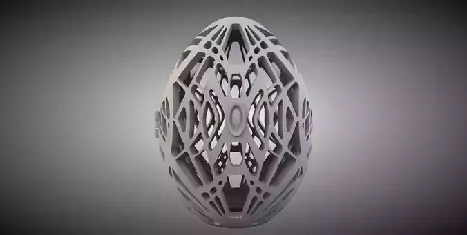Easter egg in modern style