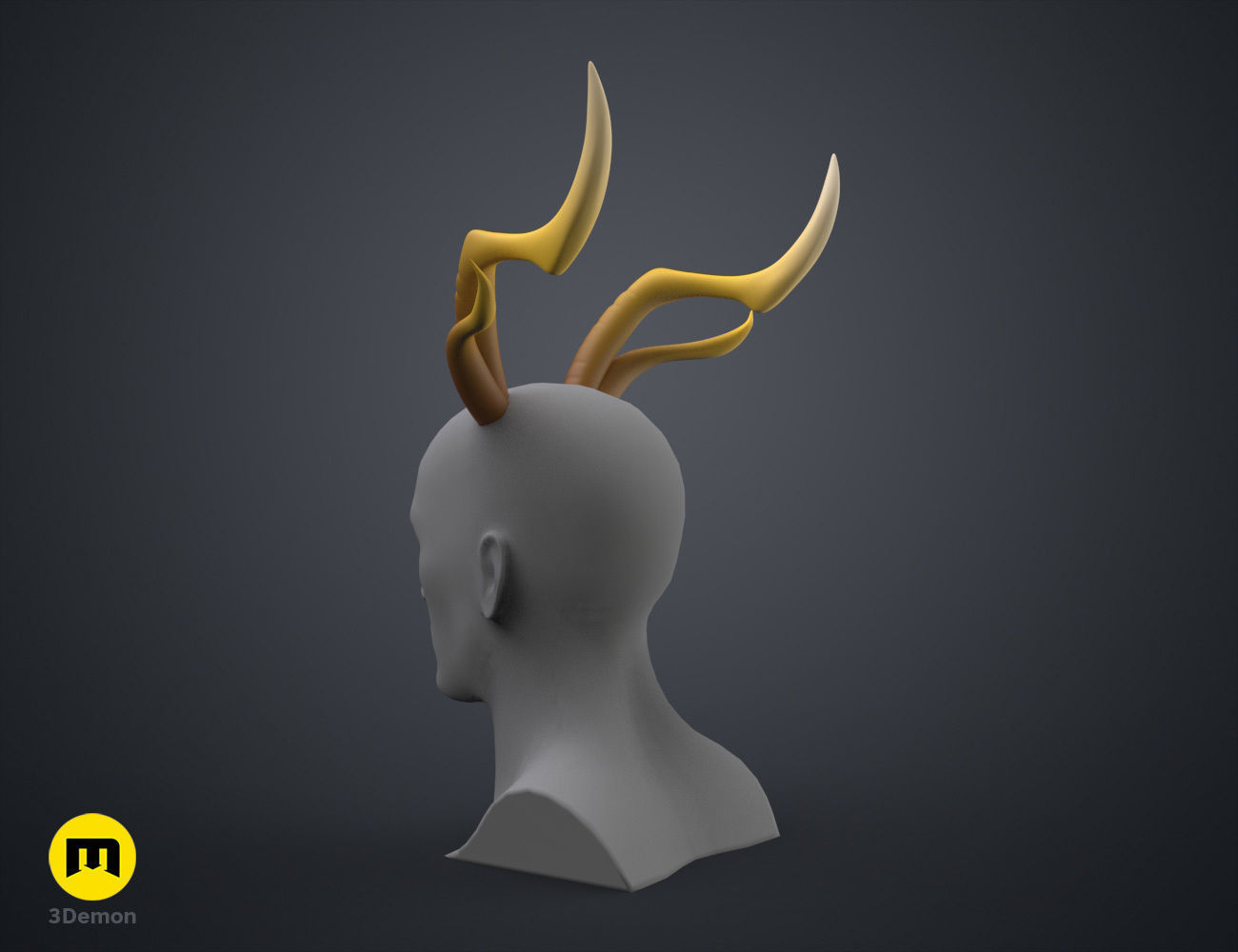 Zhonglis Horns - Genshin Impact 3D print model_16