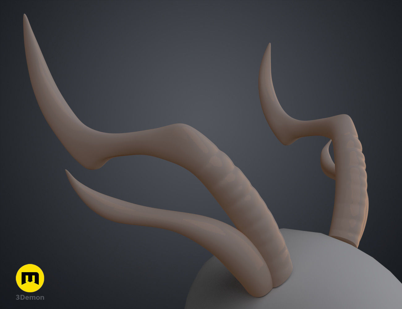 Zhonglis Horns - Genshin Impact 3D print model_10