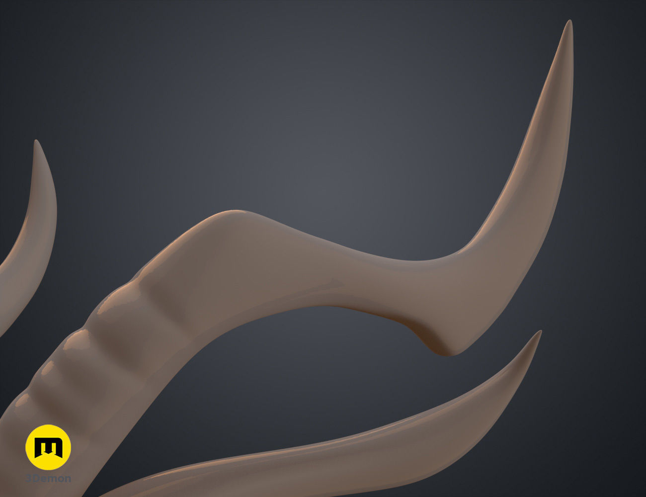 Zhonglis Horns - Genshin Impact 3D print model_12