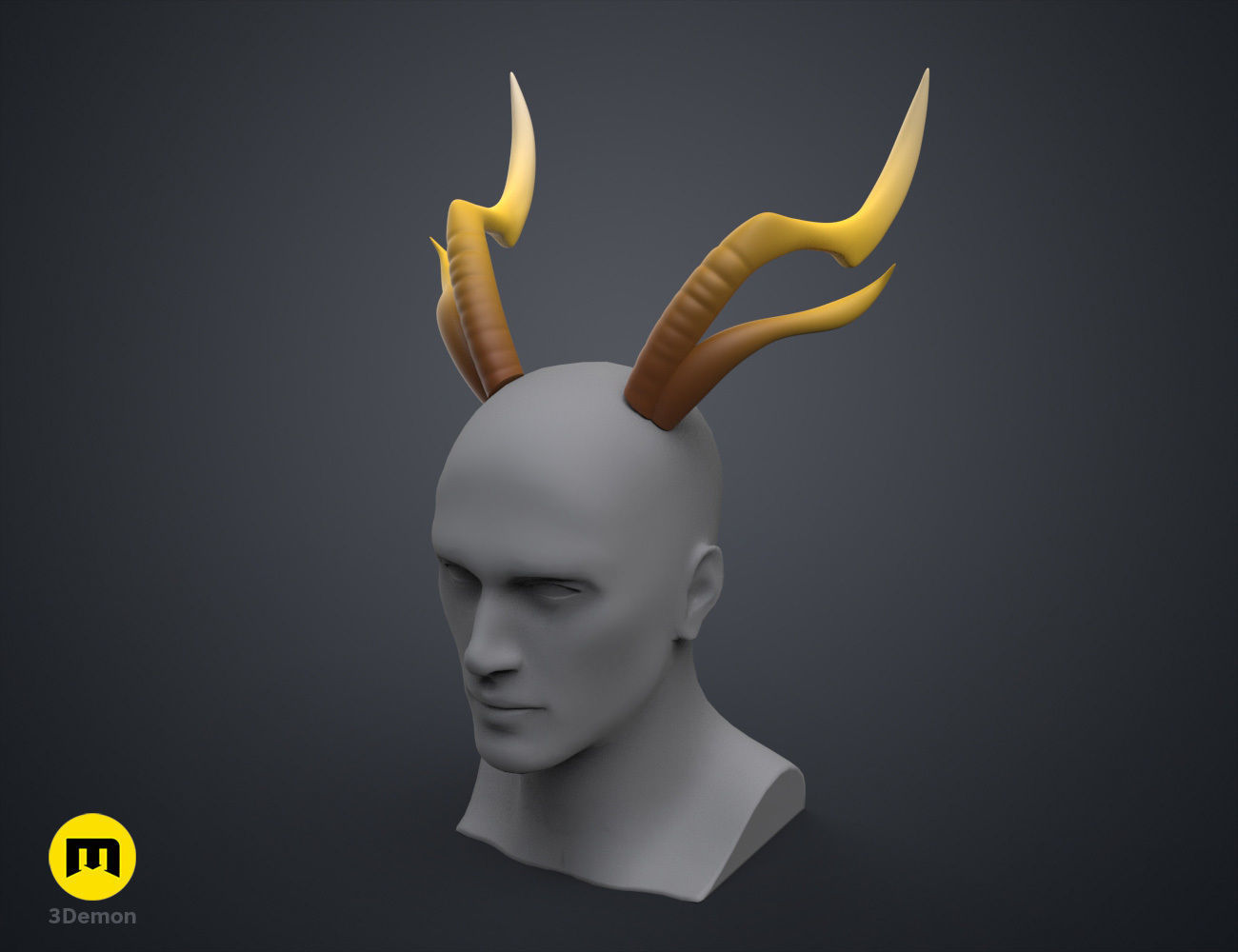Zhonglis Horns - Genshin Impact 3D print model_23