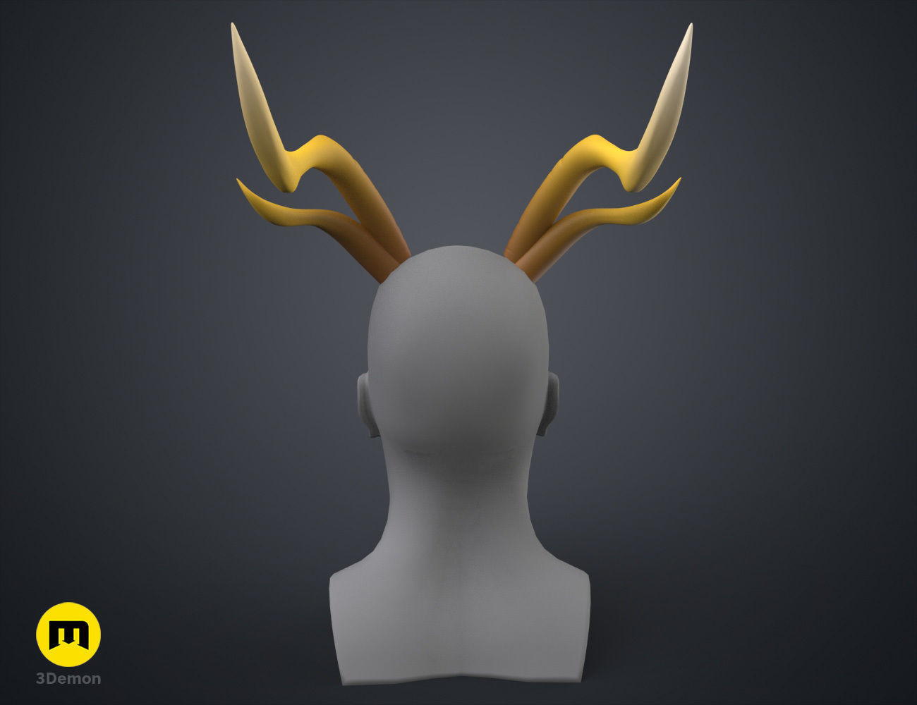Zhonglis Horns - Genshin Impact 3D print model_21