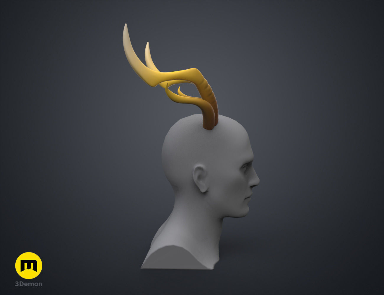 Zhonglis Horns - Genshin Impact 3D print model_3