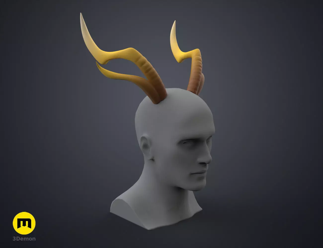 Zhonglis Horns - Genshin Impact 3D print model_0