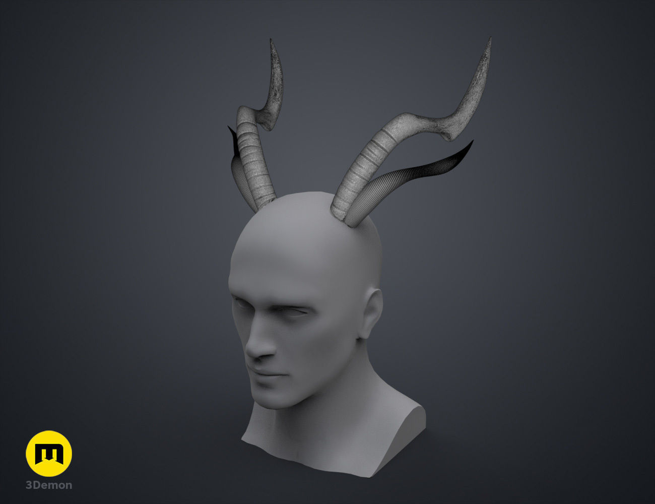 Zhonglis Horns - Genshin Impact 3D print model_9