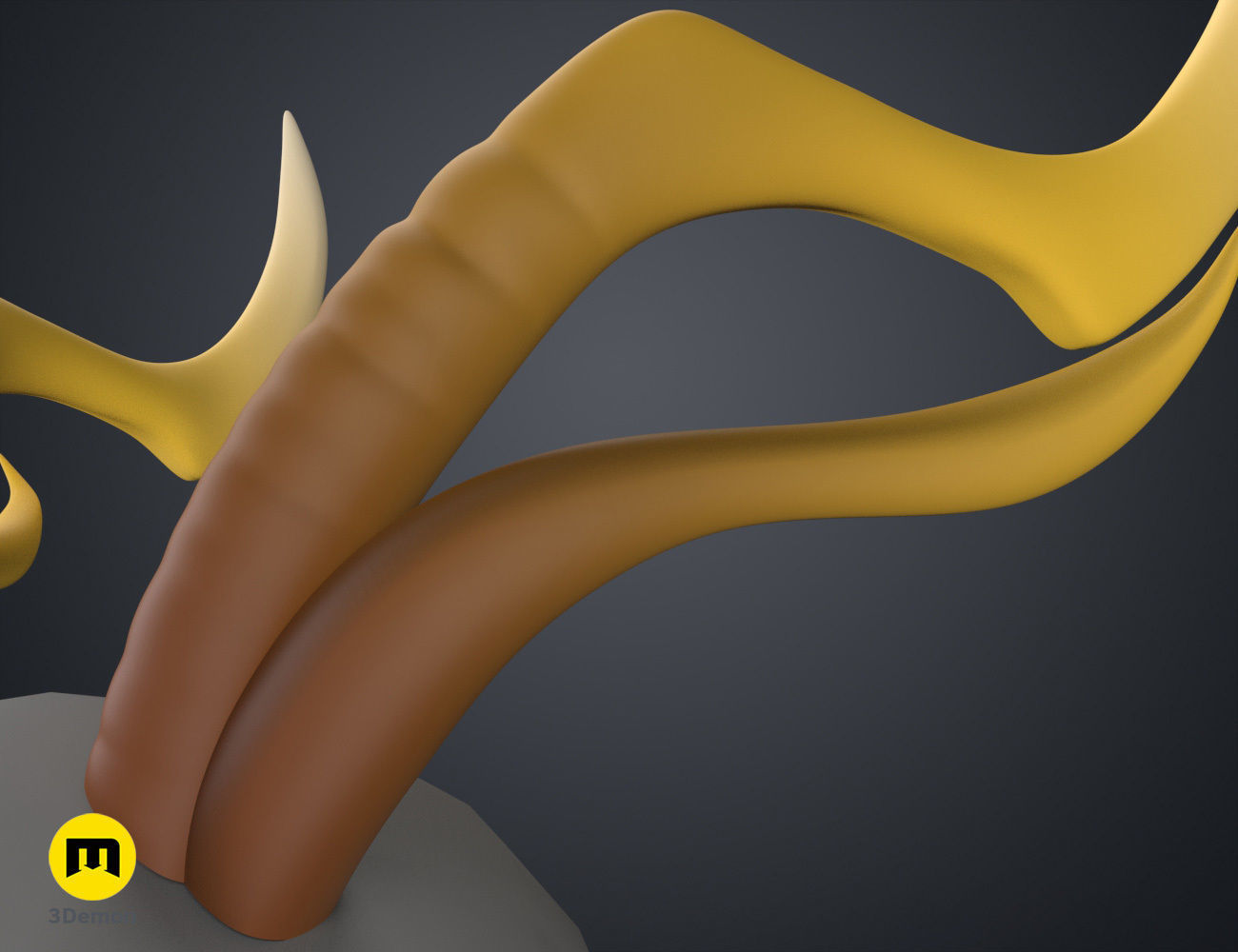 Zhonglis Horns - Genshin Impact 3D print model_22