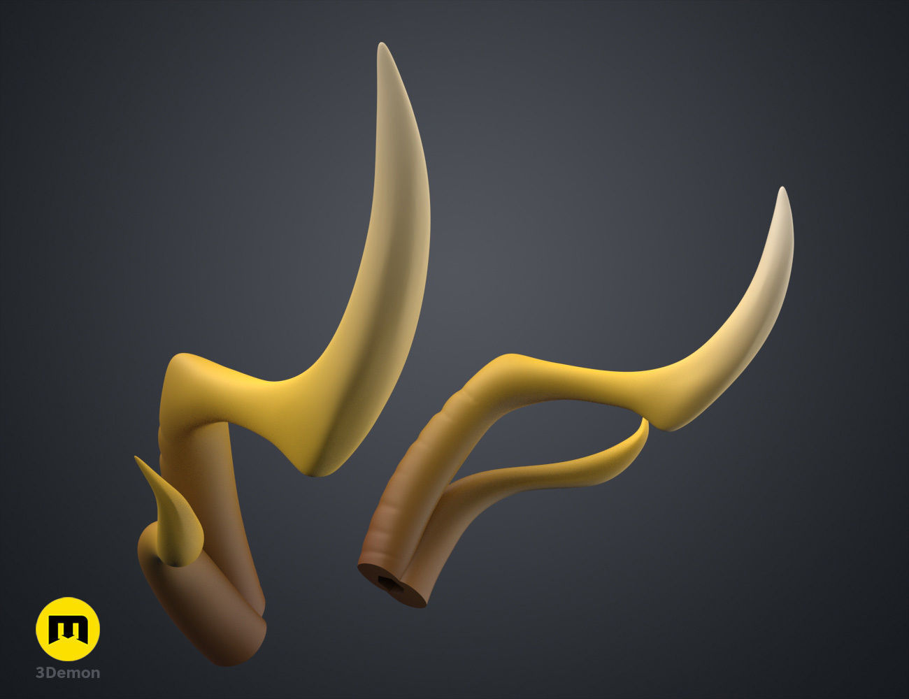 Zhonglis Horns - Genshin Impact 3D print model_19