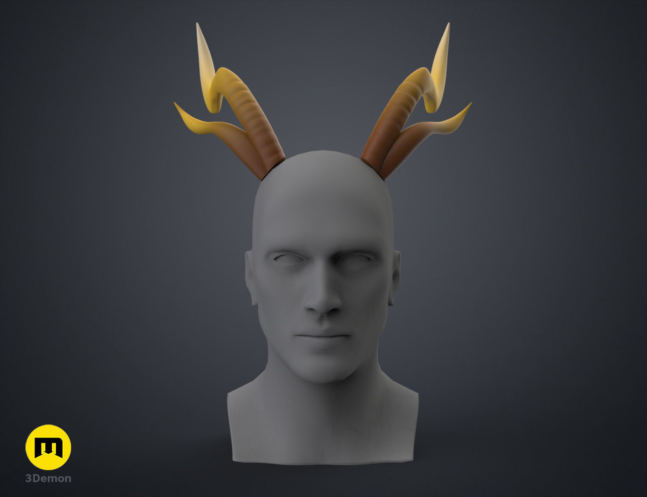 Zhonglis Horns - Genshin Impact 3D print model_1