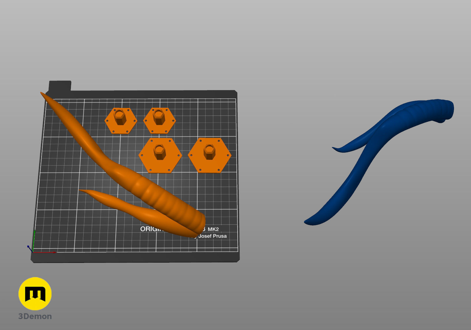 Zhonglis Horns - Genshin Impact 3D print model_7