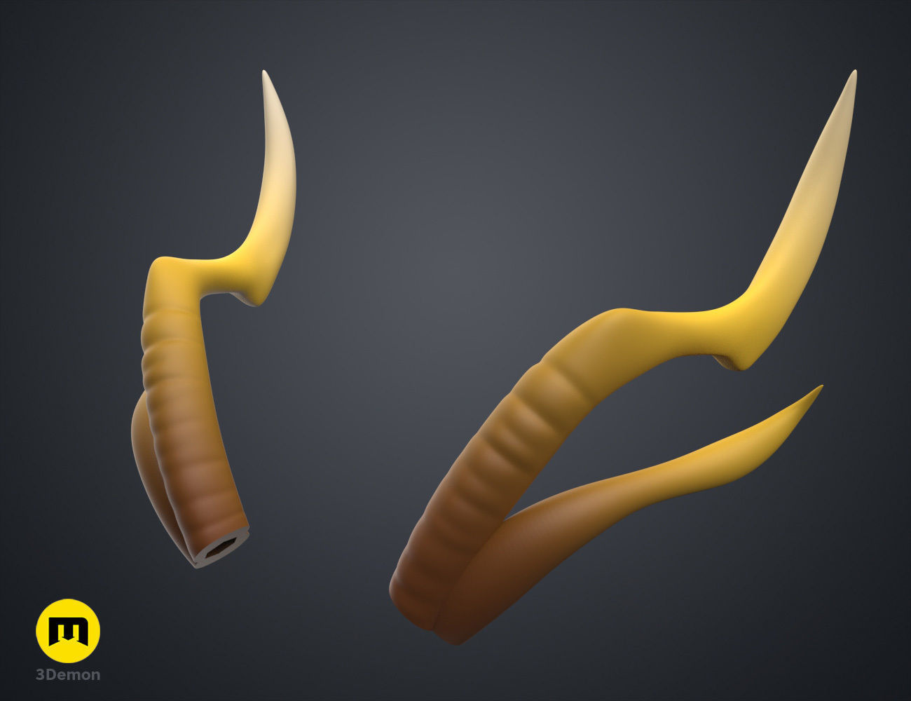 Zhonglis Horns - Genshin Impact 3D print model_2
