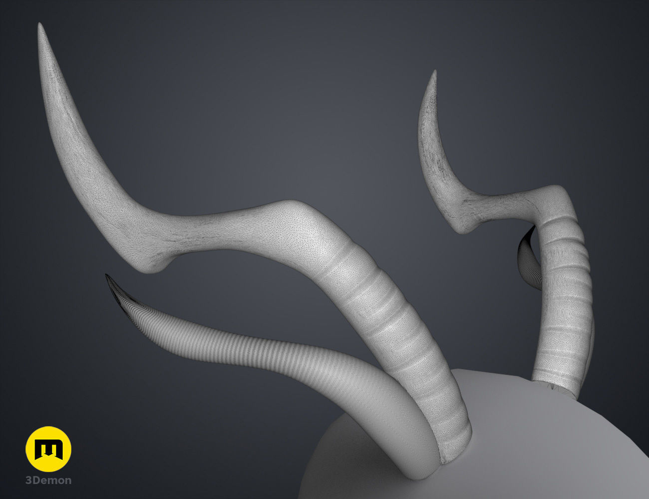 Zhonglis Horns - Genshin Impact 3D print model_11