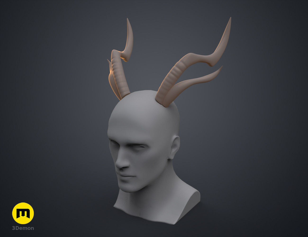 Zhonglis Horns - Genshin Impact 3D print model_8