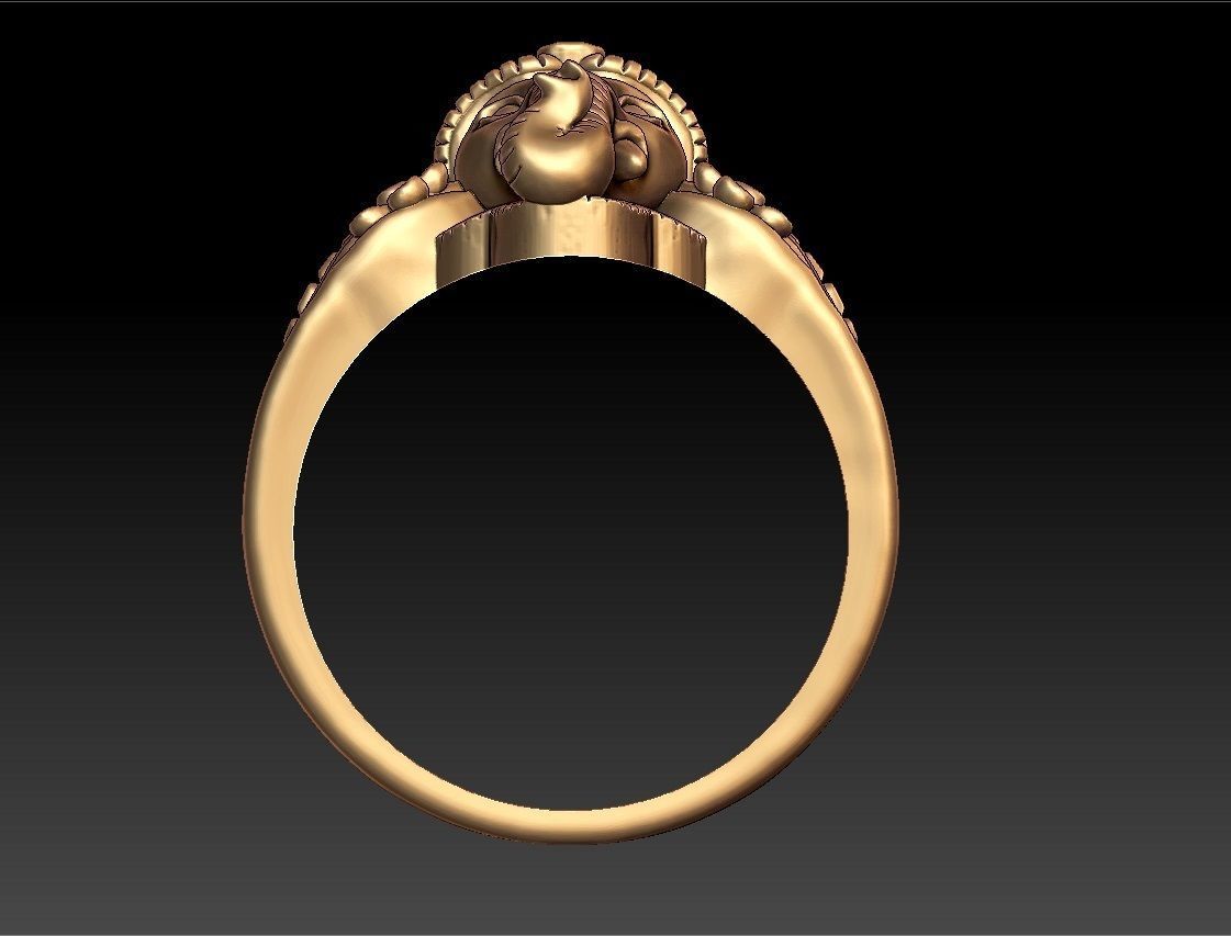 VINAYAGAR RING 3D print model_1