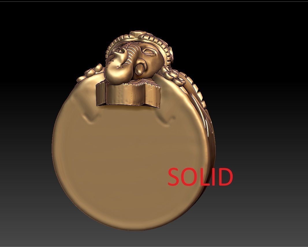 VINAYAGAR RING 3D print model_5