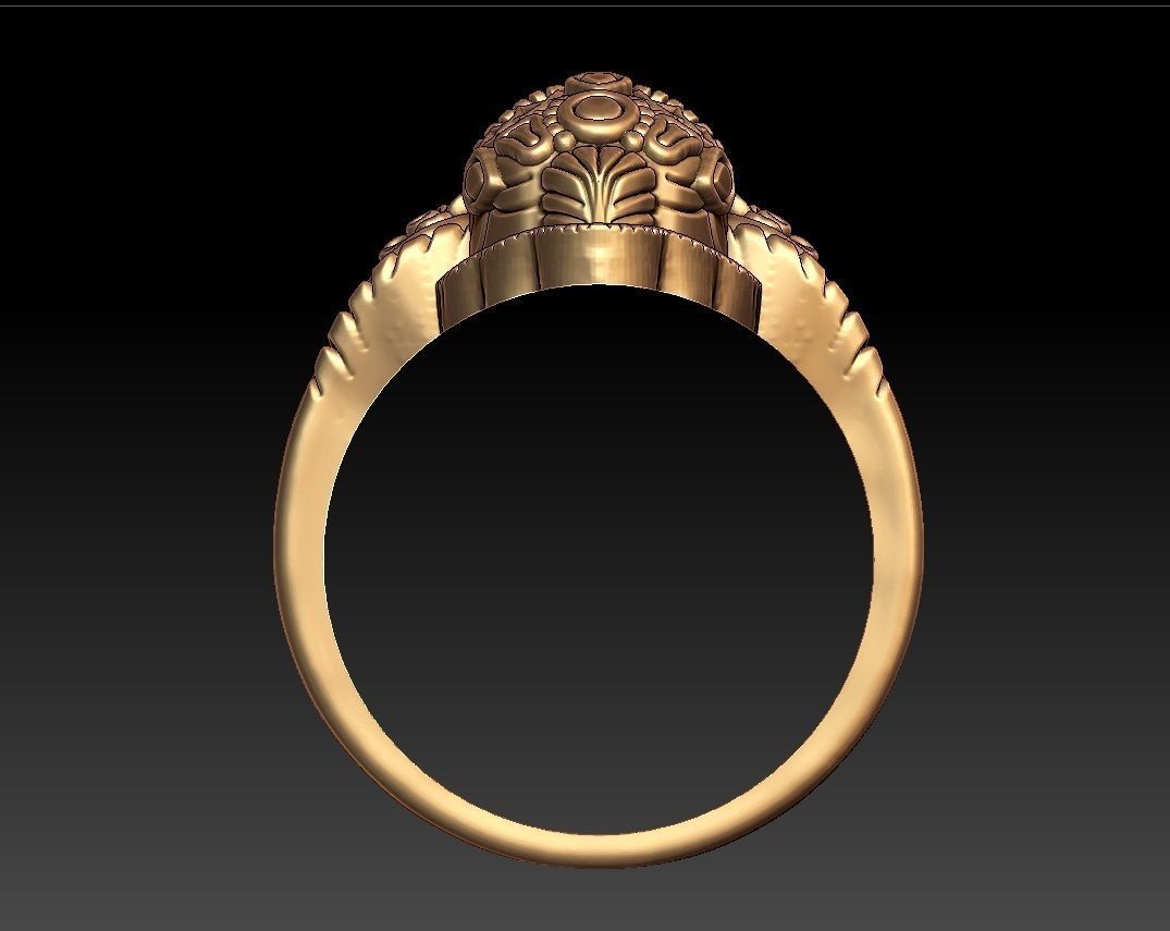 VINAYAGAR RING 3D print model_3