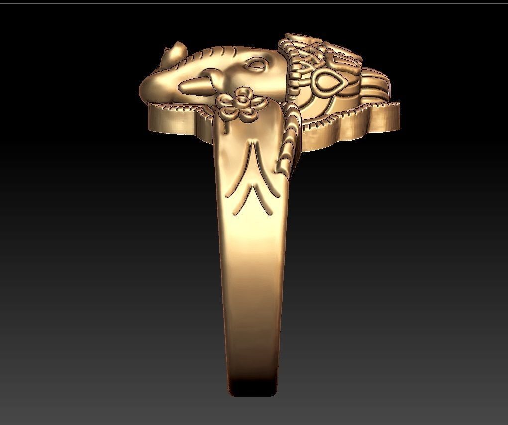 VINAYAGAR RING 3D print model_2